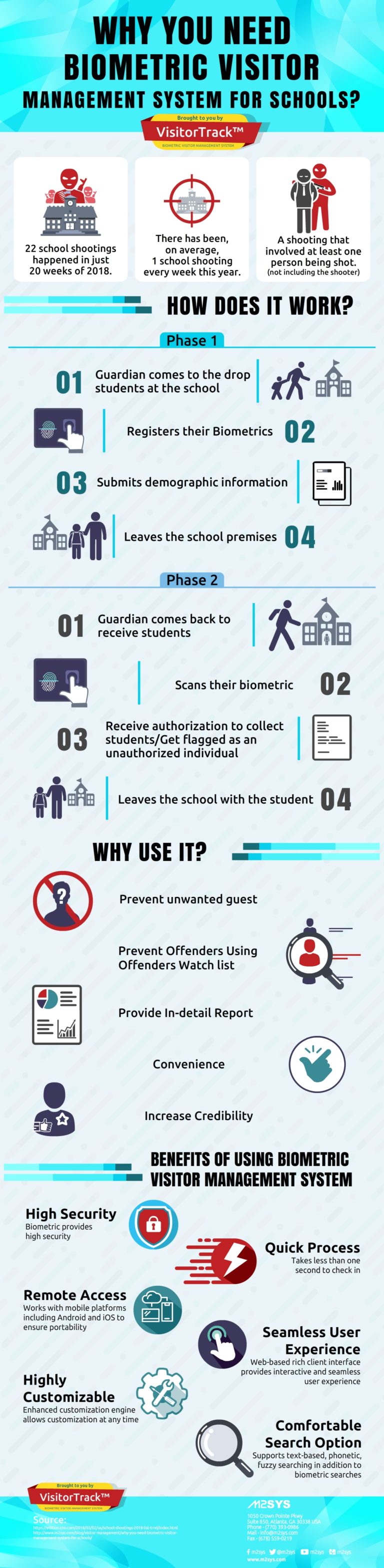 Infographics: Why Your Scool Need Biometric Visitor Management System